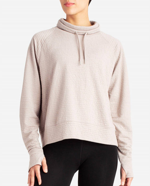 Danskin Textured Pullover Sweatshirt Multi Small 2