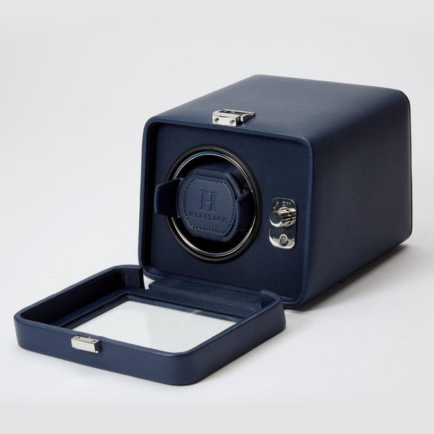 Wolf 452517 Windsor Heritage Single Navy Watch Winder 2