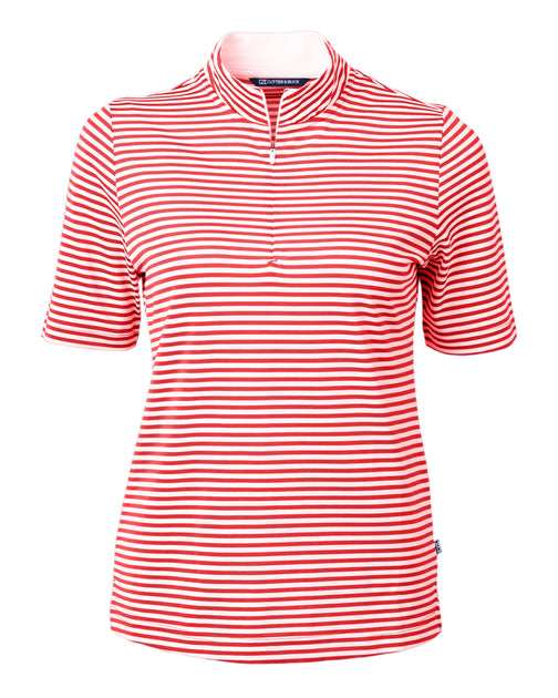 Cutter & Buck Virtue Eco Pique Stripe Top Blue XXLarge 4