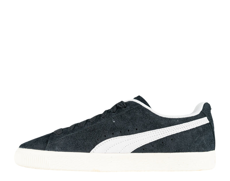 Puma Clyde Hairy Suede Sneakers Black/Ivory US 11.5 4