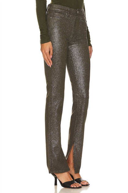 PAIGE Constance Luxe Coating Skinny Jeans Silber 25 3