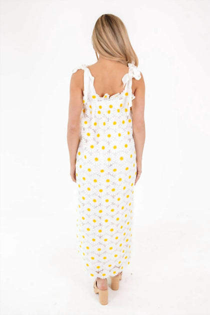 j.marie Sunny Sunflower Häkelkleid Weiß Large 4