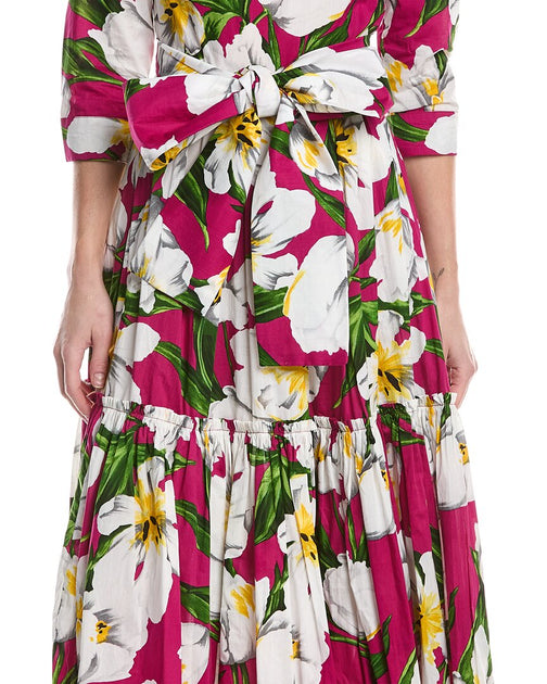 Samantha Sung Melanie Midi Dress Pink US 8 4