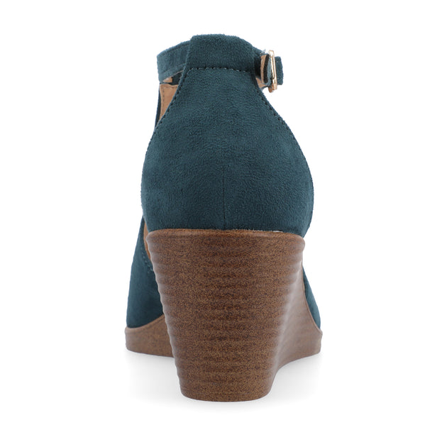 Journee Collection Kedzie Wedge Sandals Grey US 7 4