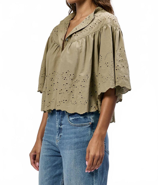 Dear John Denim Elodia Top Green Small 3