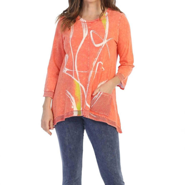 Jess & Jane Willow Top Pink 3X 2