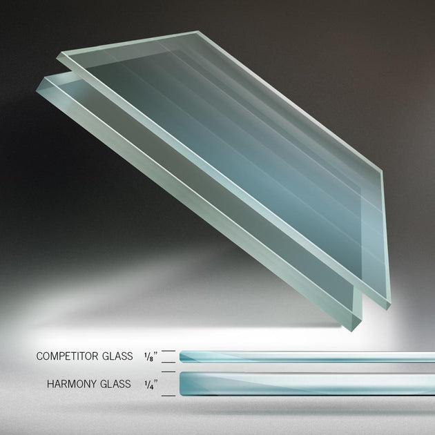 Tableau en verre Ghent 2'x3' Harmony, Blanc 4