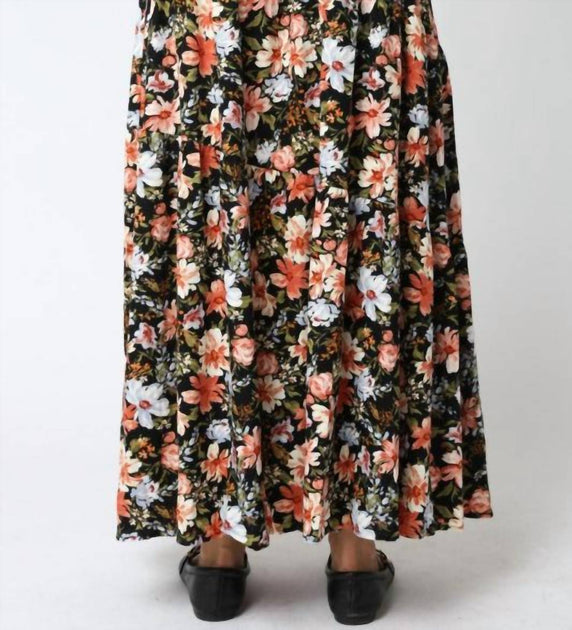 OLIVACEOUS Ayla Maxi Skirt Black Large 4