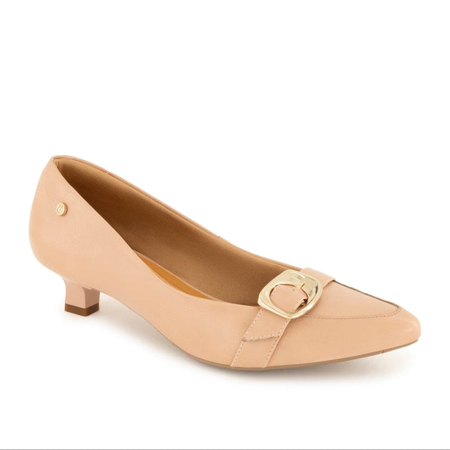 Andrea Damen Pumps mit Kitten-Heel Beige US 9 2