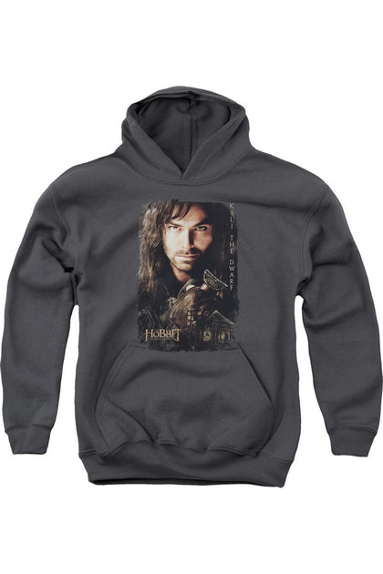 Gildan Hobbit Kili Poster Hoodie Black Small 2