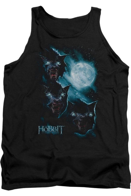 Gildan The Hobbit Three Warg Moon Tank Top Black XXLarge 2