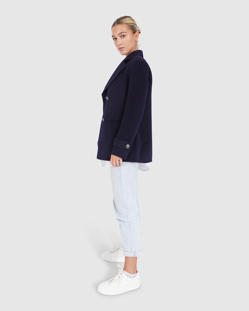 Belle & Bloom Forget You Military Peacoat - Schwarz, Medium 3