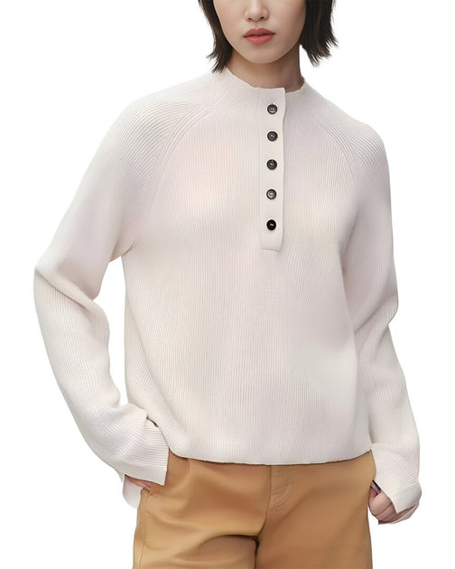 August 1987 Wool & Cashmere-Blend Sweater Ivory US 4 2