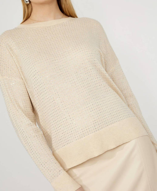 Frank Lyman Bling Strickpullover Beige 4