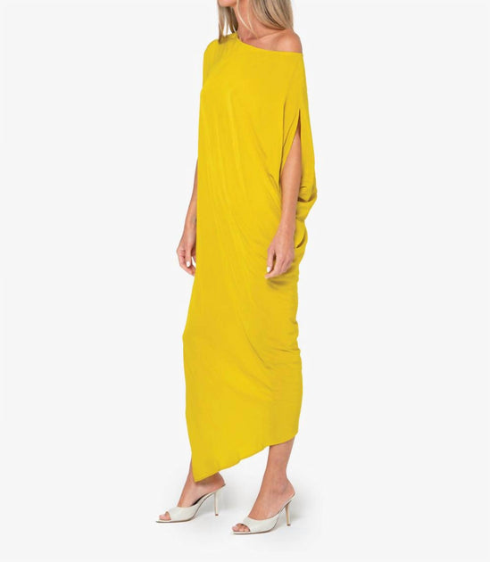 JBQ Mariah Midi Dress Yellow XSmall 4