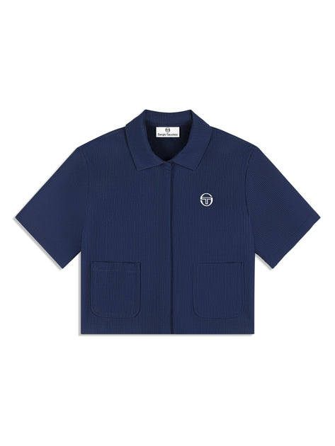 Sergio Tacchini Mia Cropped Shirt Multi Large 2