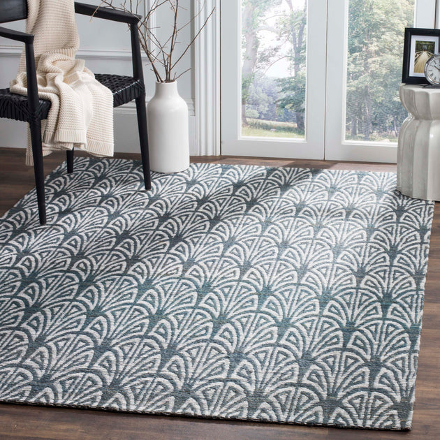 Safavieh Cape Cod handgefertigter Teppich, Schiefer / Elfenbein 2