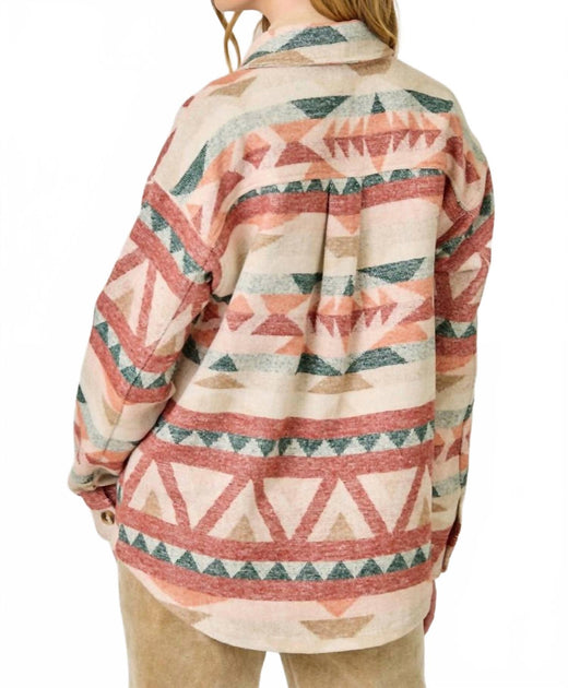 Mystree Taylor Shacket Multi Large 3