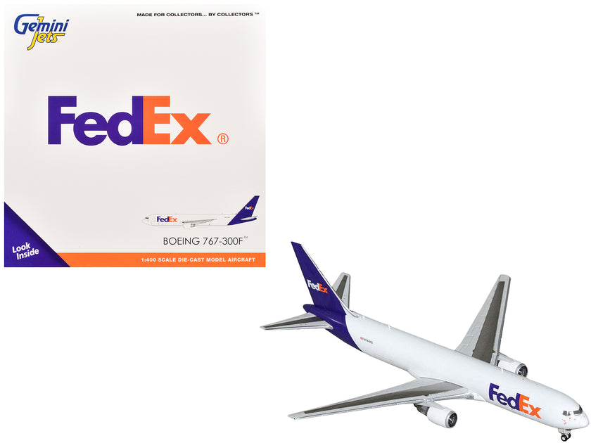 GeminiJets Boeing 767-300F Weiß Lila 1/400 2