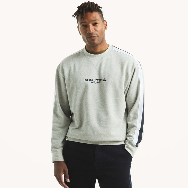 Nautica Fleece Crewneck Sweatshirt Multi Large 2