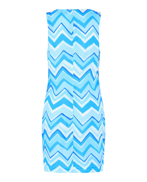 M Missoni Zigzag Print Mini Dress Blue Medium 4