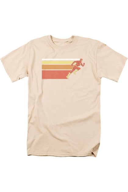 Gildan DC Comics Flash Retro Bars T-Shirt Beige XL 2