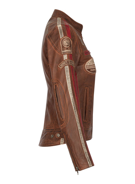 TruClothing Leather Motorcycle Biker Jacket Multi XXXLarge 3