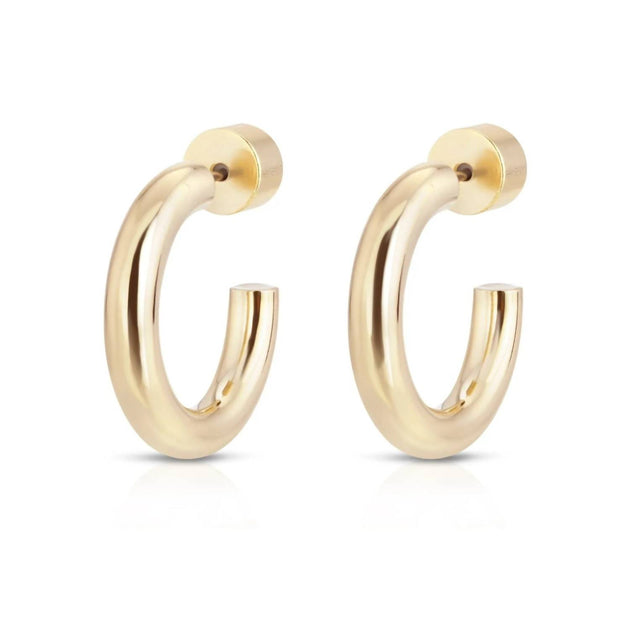 eklexic Zo Huggie Hoops Gold One Size 2