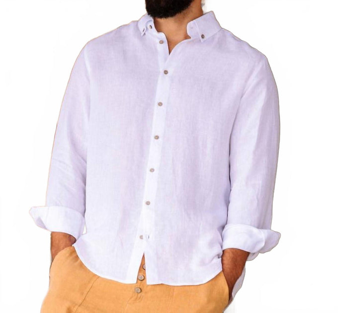 Magic Linen Nevada Shirt Purple Large 3