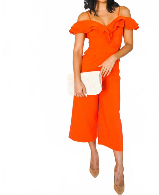 Main Strip On My Level Jumpsuit Orange Medium 2