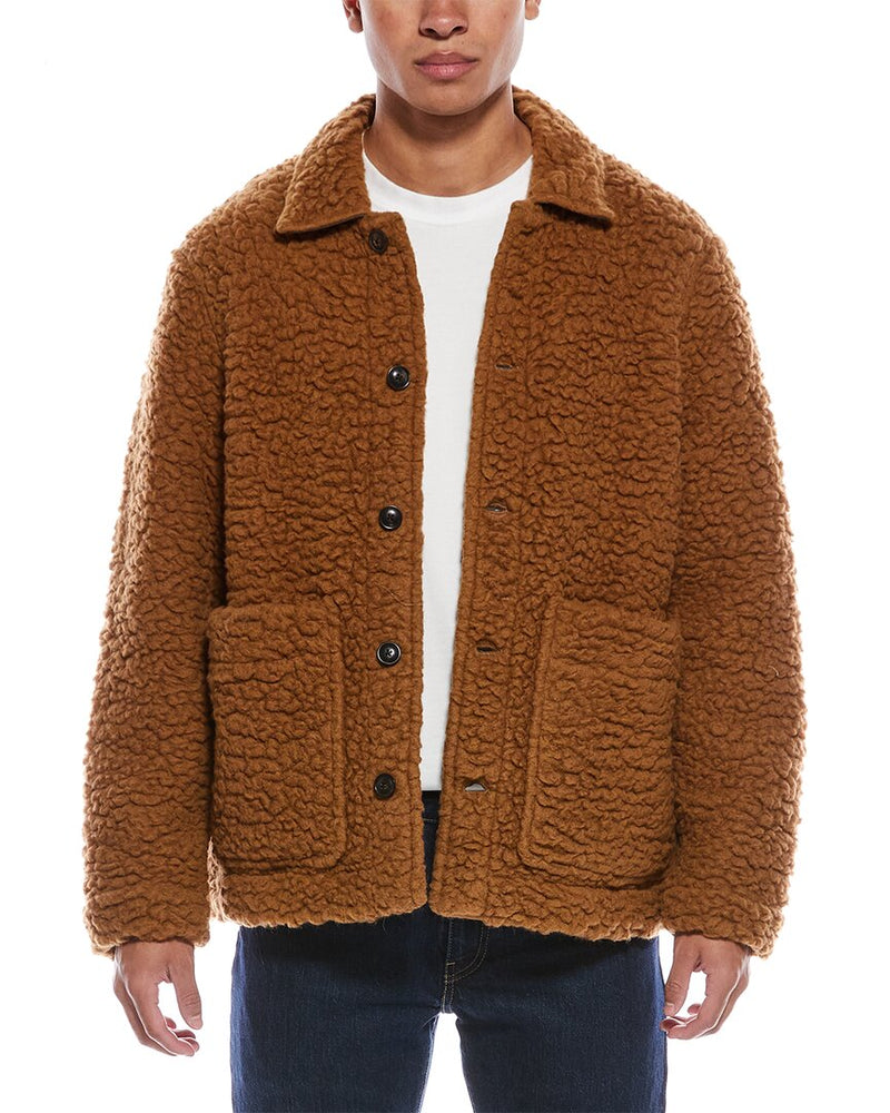 TODD SNYDER Sherpa Wool-blend Jacket | ShopSimon