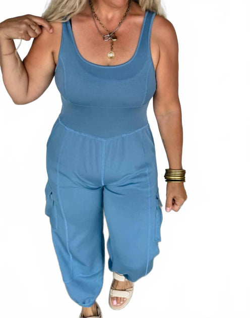 Blakeley All Set Tank Romper Blue L/XL 2