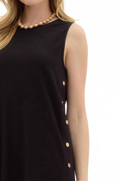 entro Solid Rib Textured Midi Dress Black Medium 4