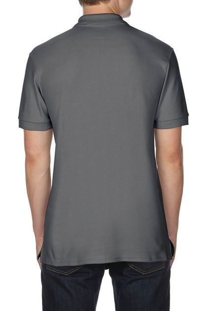 Gildan Men Sport Double Pique Polo Shirt Grey Small 3