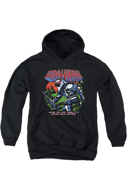 Gildan Atari Last Rebel Youth Pullover Hoodie Black Medium 2