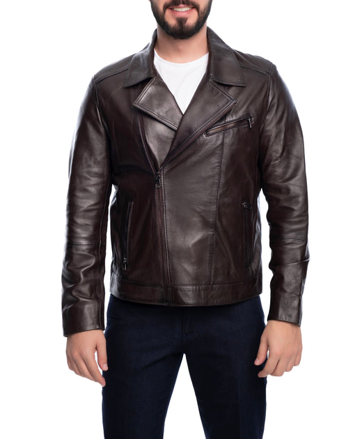 Vella Pais Winston Leather Jacket Brown Medium 3
