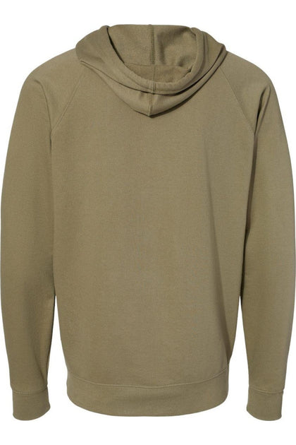 Independent Trading Co. Icon Lightweight Loopback Terry Full-Zip Kapuzen-Sweatshirt Grün XXXLarge 3