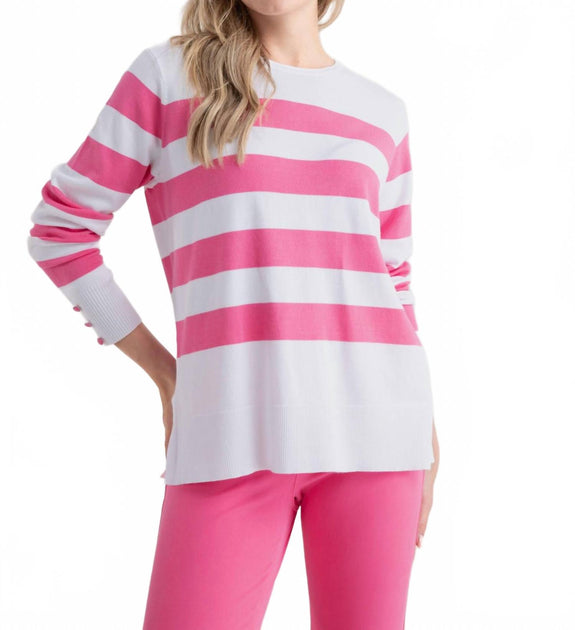MARBLE Light Stripe Sweater Pink XSmall 4