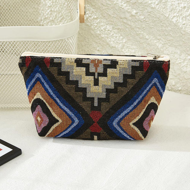 FASHNZFAB Aztec Pattern Pouch Bag Multi 3