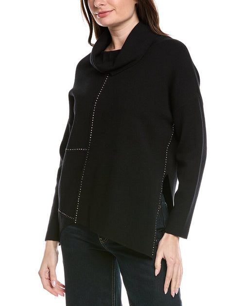 Joseph Ribkoff Embellished Sweater Black Medium 2