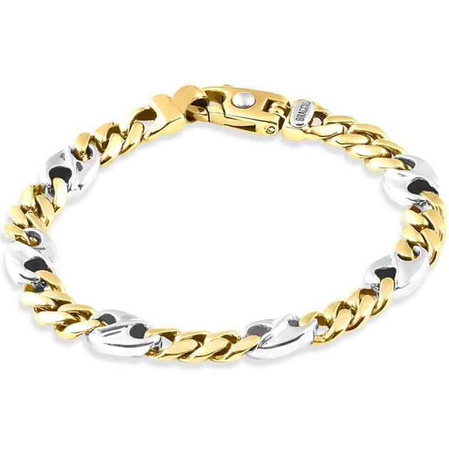 Pompeii3 Figaro Link Bracelet Multi 8.25in 5