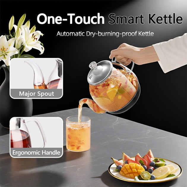 ERUULE Professional Multifunctional Electric Glass Teapot 800ml 4