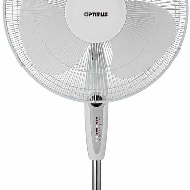 Optimus 16 in Oscillating Stand Fan White 3