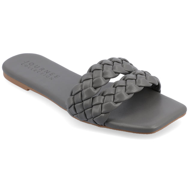 Journee Collection Sawyerr Sandals Green US 9 2