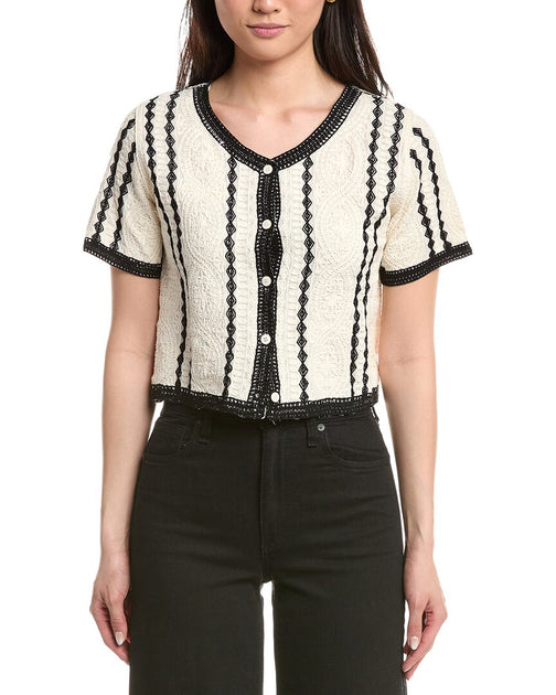 Anna Kay Adinna Top White Large 2