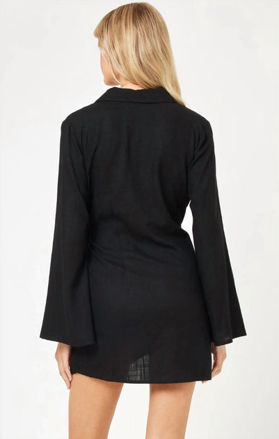 L Space Las Palmas Mini Dress Black Medium 4