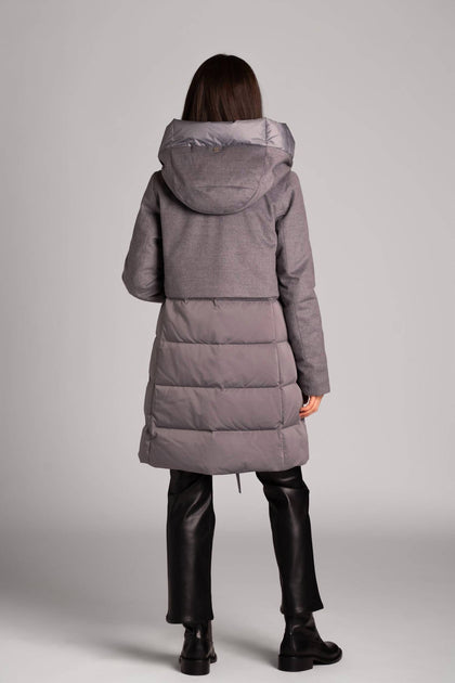 DUNO Ballon Hooded Down Jacket Grey EU 42 3