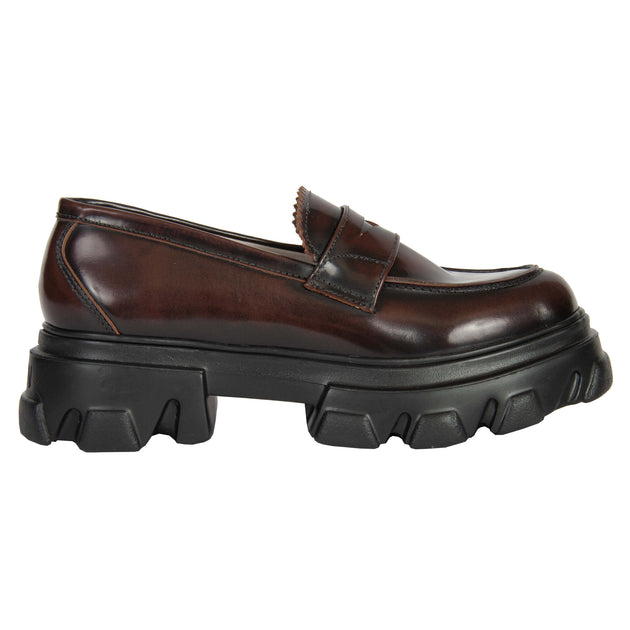 URBN Peny Leather Loafer Brown US 7 3