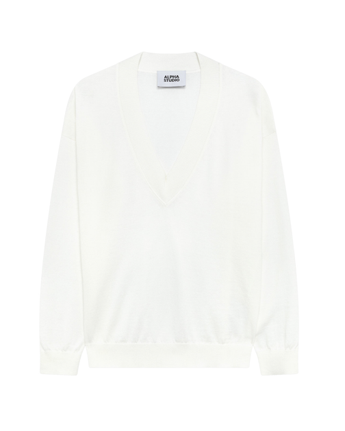 Alpha Studio V Latte Shirt White EU 40 2