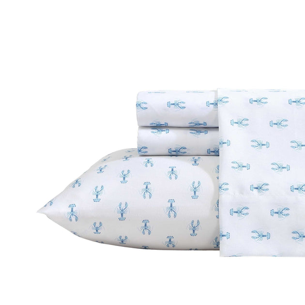 Nautica Nantucket Sheet Set Lobster Blue Full 2